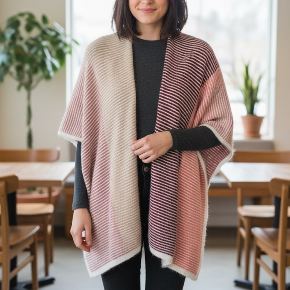 House Of Harlow 1960 Kimono Wrap Sweater One Size